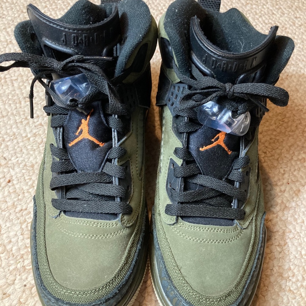 Olive green Jordan spizikes